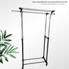 Adjustable Double-Pole Mobile Clothes Drying Rack