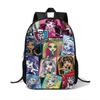 Plecak Szkolny Dla Dziewcząt Chłopców Z Lekkiego Materiału Nylonowego I Nadrukiem Monster High Do Użytku Szkolnego