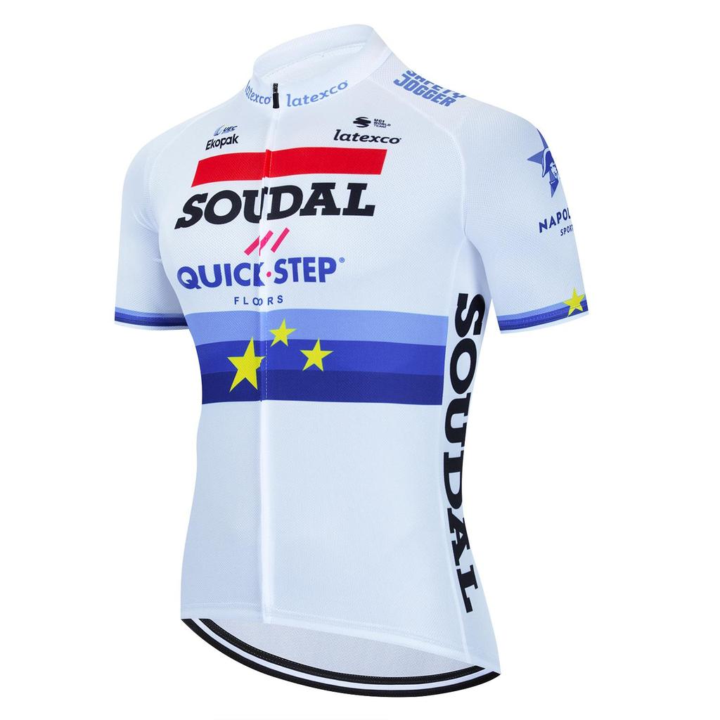 2025 Nuova Maglia da Ciclismo SOUDAL Team Solo Uomini Estate Manica Corta Abbigliamento Bicicletta Asciugatura Rapida Ciclismo Donna