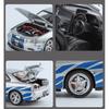 1/24 NISSAN Skyline Ares GTR GT-R R34 Alloy Sports Car Model Diecasts & Toy Racing Vehicles Car Model Sound and Light Kids Gifts