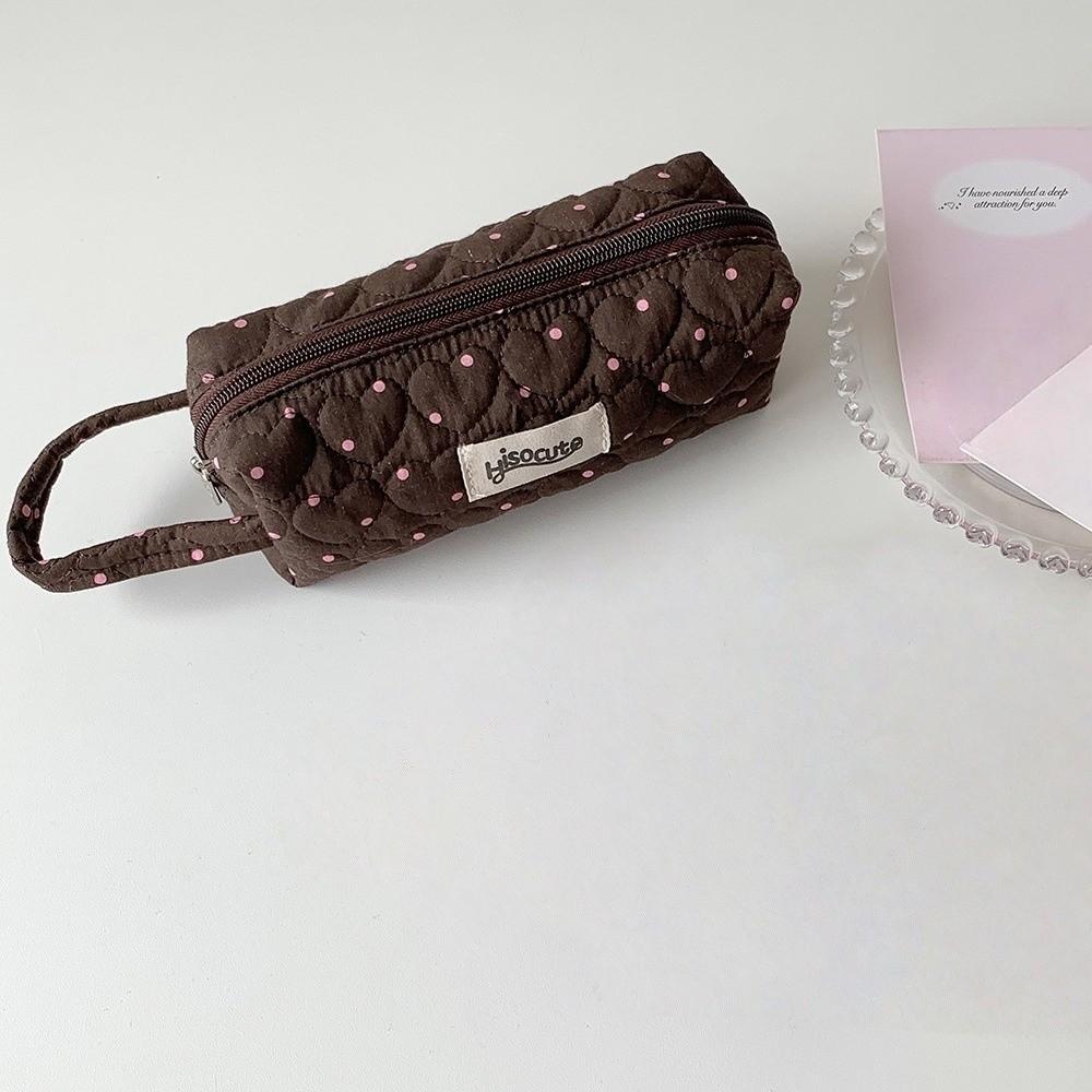 Mit Lanyard Koreanische Punkte Schreibwarentasche Stiftebeutel Stoff Federmäppchen Liebe Stifteetui Büro