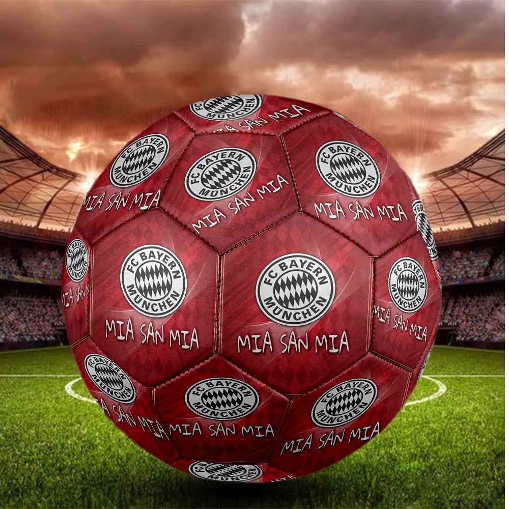 Bayern Monaco Pallone da Calcio Taglia 5 Alta Elasticità Pallone da Calcio Per Competizione All'aperto Allenamento Quotidiano Gioco