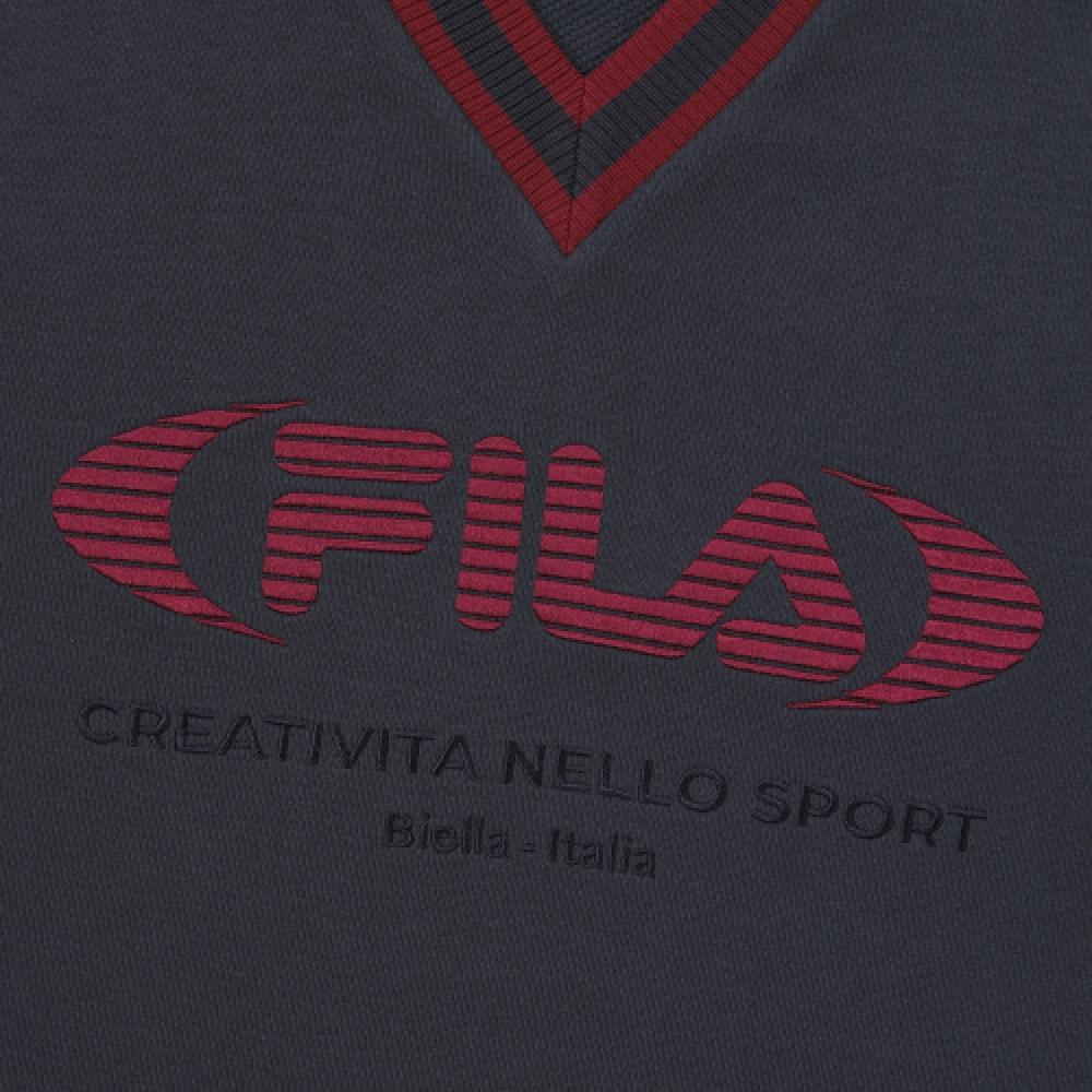 Fila V Neck Logo Sweatshirt  Fs2pog3151fido 