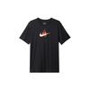 Fun Chinese Characters Print Short Sleeve T-Shirt Men Tops Black DD8472-010