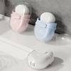 Travel Soap Dish with Drain And Lid - Oval Sealed Portable Soap Box for Business Trip - Made of Durable Material - Suitable for Halloween