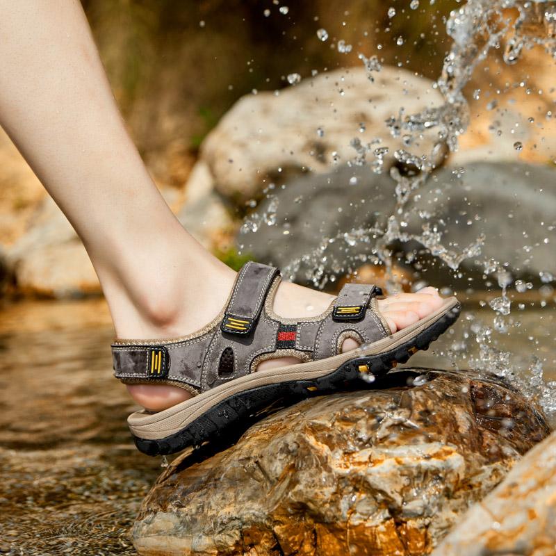 Fashion Outdoor Sandals Mens Dress Shoes Retro Male Leather Business Male Baroque Shoes Casual Mens Oxford Work Footwear