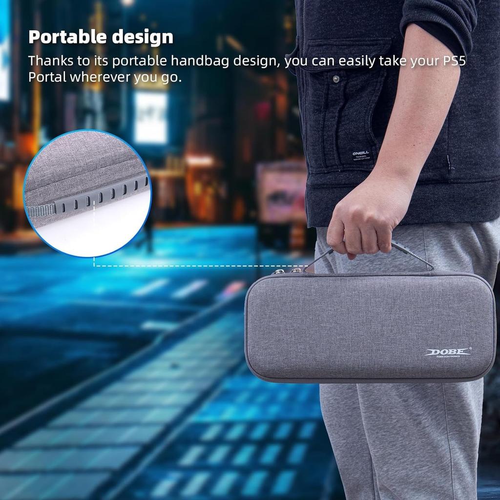 Beskyttende oppbevaringsveske for PS5 Portal for PlayStation 5 Portal Remote Player Bæreveske Design Støtsikker