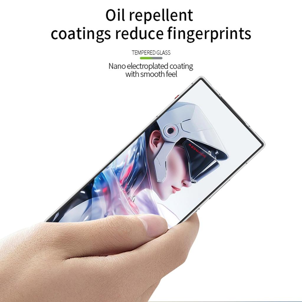 For ZTE nubia RedMagic 10 Air 5G Tempered Glass Film PINWUYO JK Series-2 9H Full Screen Protector