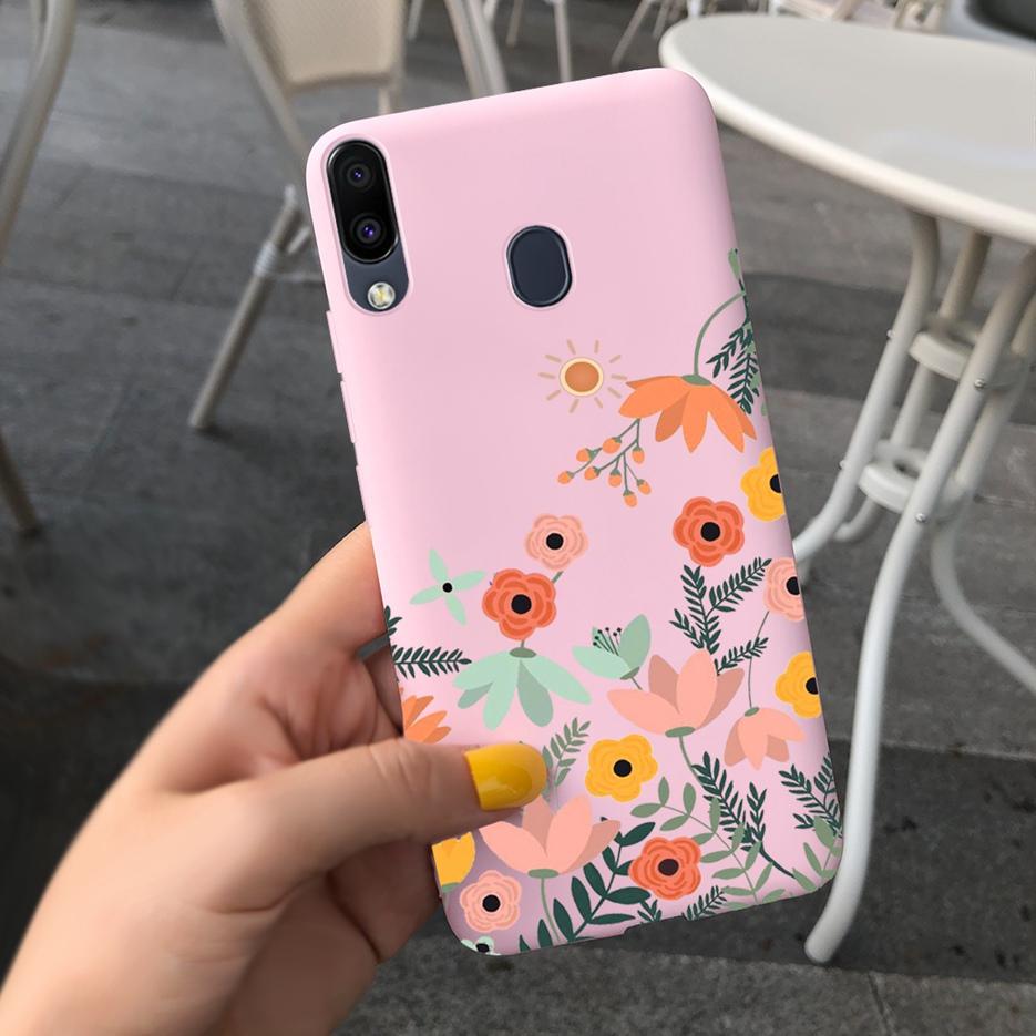 For Samsung Galaxy M10 M20 M30 Case Stylish Cartoon Sunflower Soft Silicone Phone Back Cover For Samsung M 10 20 30 M305F Fundas