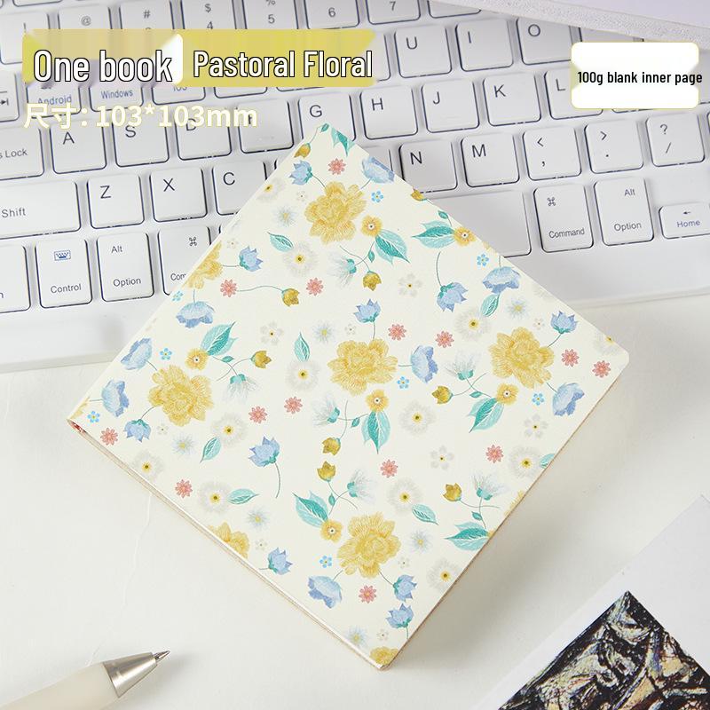 

Стильный мультяшный блокнот-мини с печатью: Милый, Ценный, Простой Квадратный Карманный Блокнот Blank