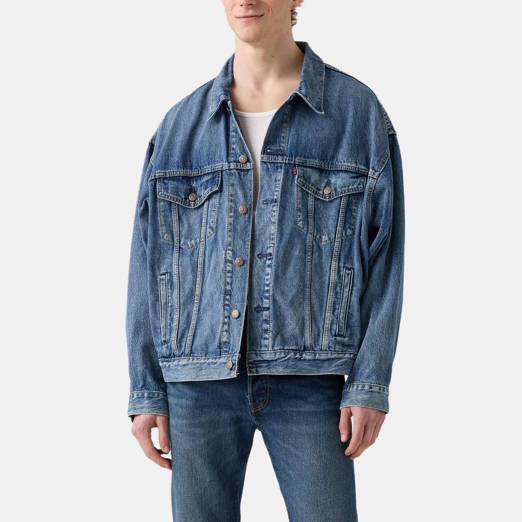 Levis Simple Comfortable Versatile Back Embroidered Long Sleeve Denim Jacket Unisex jackets 002FF-0000