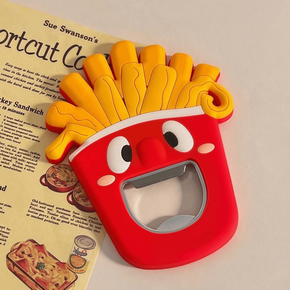 Магнитный холодильный магнит Открывалка для бутылок Нержавеющая сталь Бургер Кола Открывалка для бутылок Ананас Банан Форма Открывалка для пивных бутылок