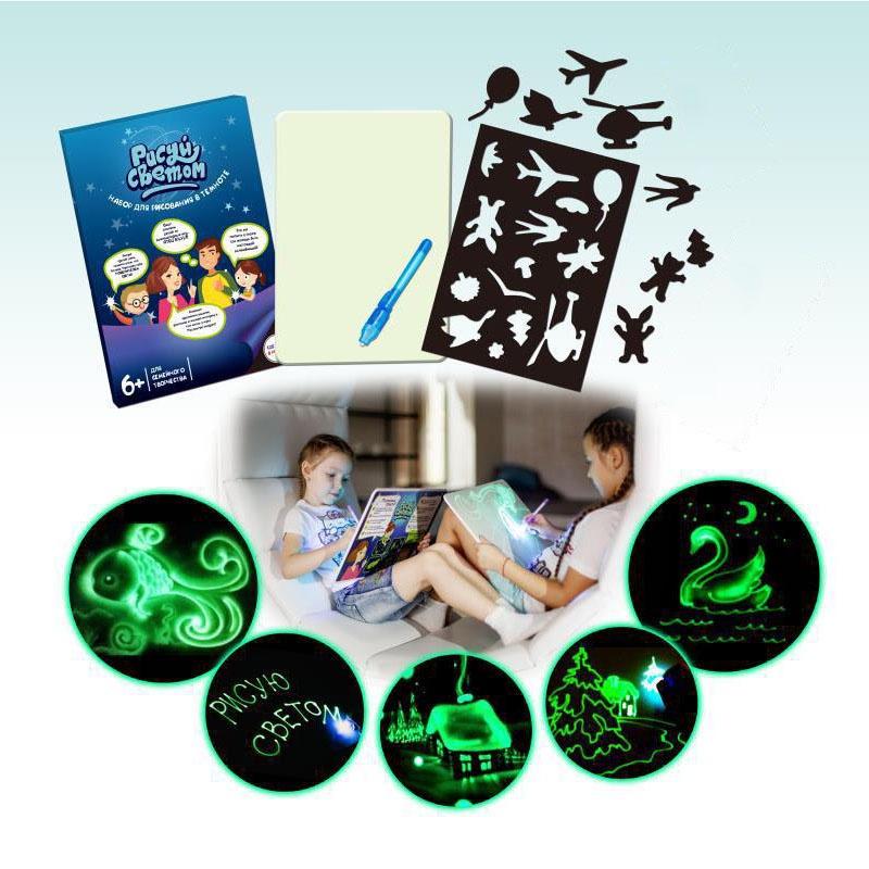 A4 leuchtendes Zeichenbrett für Kinder Skizzenbuch in Premium-Qualität mit umweltfreundlichem Material