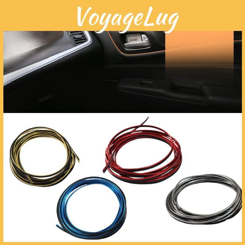 Moulding Car Styling Decorative Filler Strip Interior Exterior Set Red Meters 5