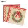 Home Decorative Santa Claus Table Decor Serviette Towel Christmas Decoration Printing Paper Napkin