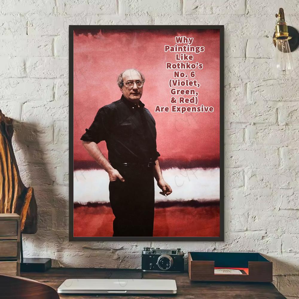 

Mark Rothko Classic Vintage Poster HD art sticky wall waterproof home living room bedroom bar aesthetic decoration 21cm×30cm NoFrame