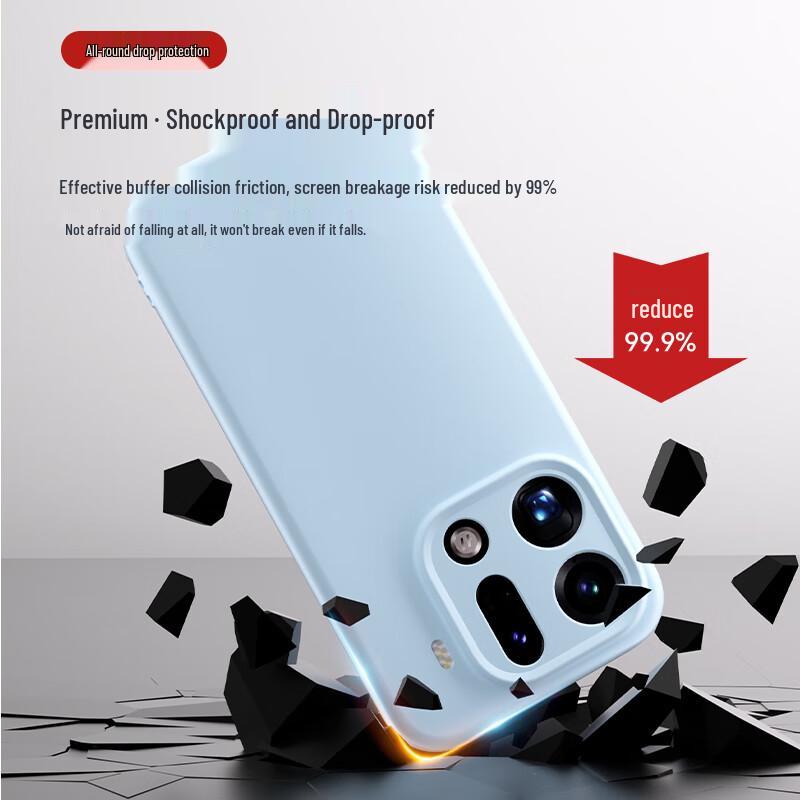 Prémiový tekutý silikonový obal na telefon pro OPPO Find X9/X9 Pro