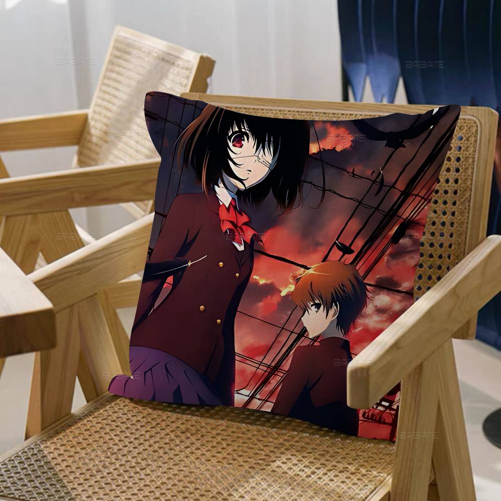 

Японское аниме ужасов Другой Наволочка Мультяшный Подарок Наволочка для Подушки Декор для Спальни Дома Дивана Кресла Сиденья Наволочка 12x12Inch