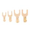 100Pcs/Pack 3.2/4.2/5.2/6.2Mm U-Shaped Brass Cable Grounding Lug Connector