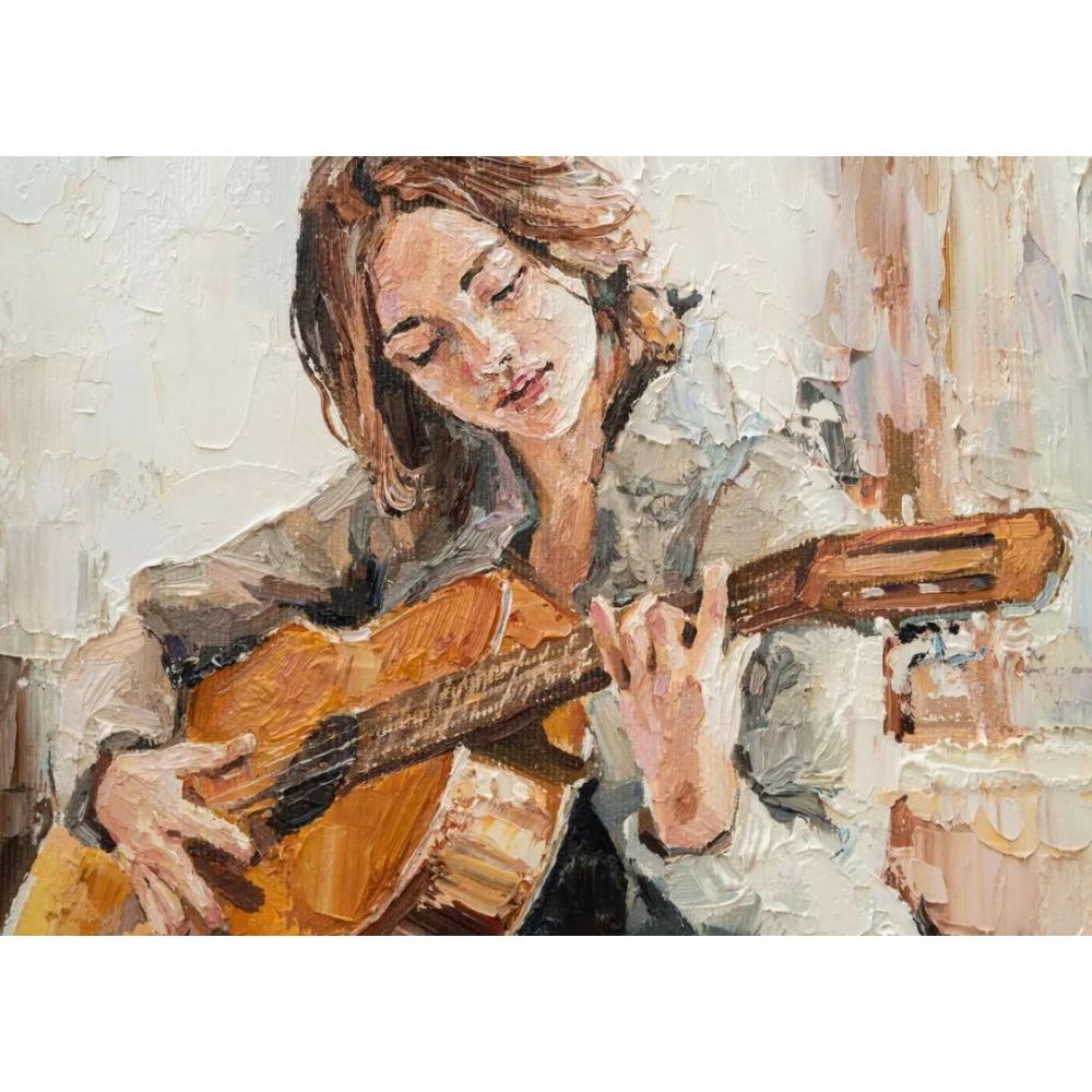 Abstrakte Vintage Musikposter Öl Jazz Saxophon Violine Gitarre Klavier Poster Leinwanddruck Wandkunst Poster Wohnzimmerdekor