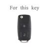 2 Buttons TPU Car Key Case Cover Shell Fob For VW Volkswagen MK4 Bora Golf 4 5 6 Jetta Passat Polo Bora Touran Skoda Seat