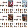 Christmas Blind Box Countdown Calendar With Acrylic Rooster Ornaments For Holiday Decor And Gift Giving