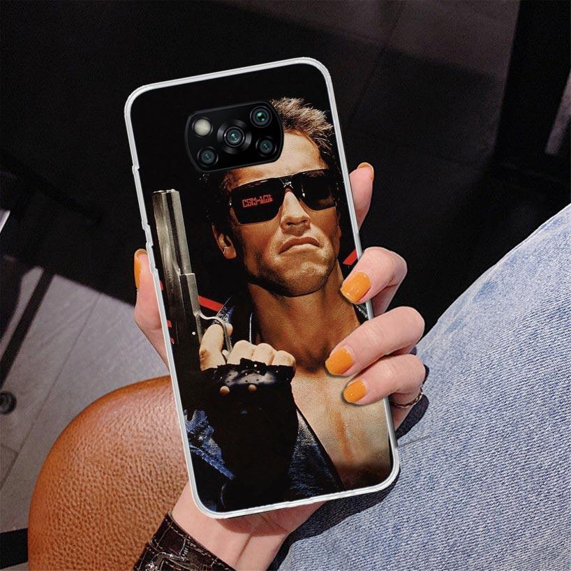 Arnold Schwarzenegger Terminator Phone Case For Xiaomi Poco X7 X6 X5 Pro F7 Ultra Redmi 15C 15 13C 13 12C 12 10 10A 10C 9 9A 9C
