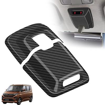 Für Daihatsu MOVE 2025 2026 ABS Kohlefaser Notblinkleuchtengehäuse Abdeckung Dachdekorrahmen Innenraumzubehör