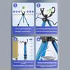 A1A2 Height Adjustable Folding Fishing Rod Tripod Bracket Universal Fishing Rod Rest Tripod Stand Fishing Accessory Portable