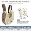 Adjustable Dog Pet Cat Chest Carrier Backpack, Dog Front Carrier Backpack, Mesh windproof Dog Carrier for Hiking Camping Travel