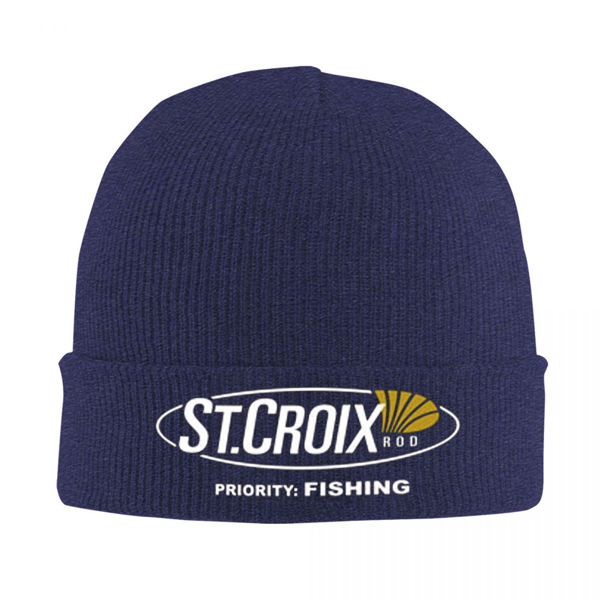 

St Croix Logo Warm Knitted Cap Fashion Bonnet Hat Autumn Winter Outdoor Beanies Hats for Men Women Adult One Size