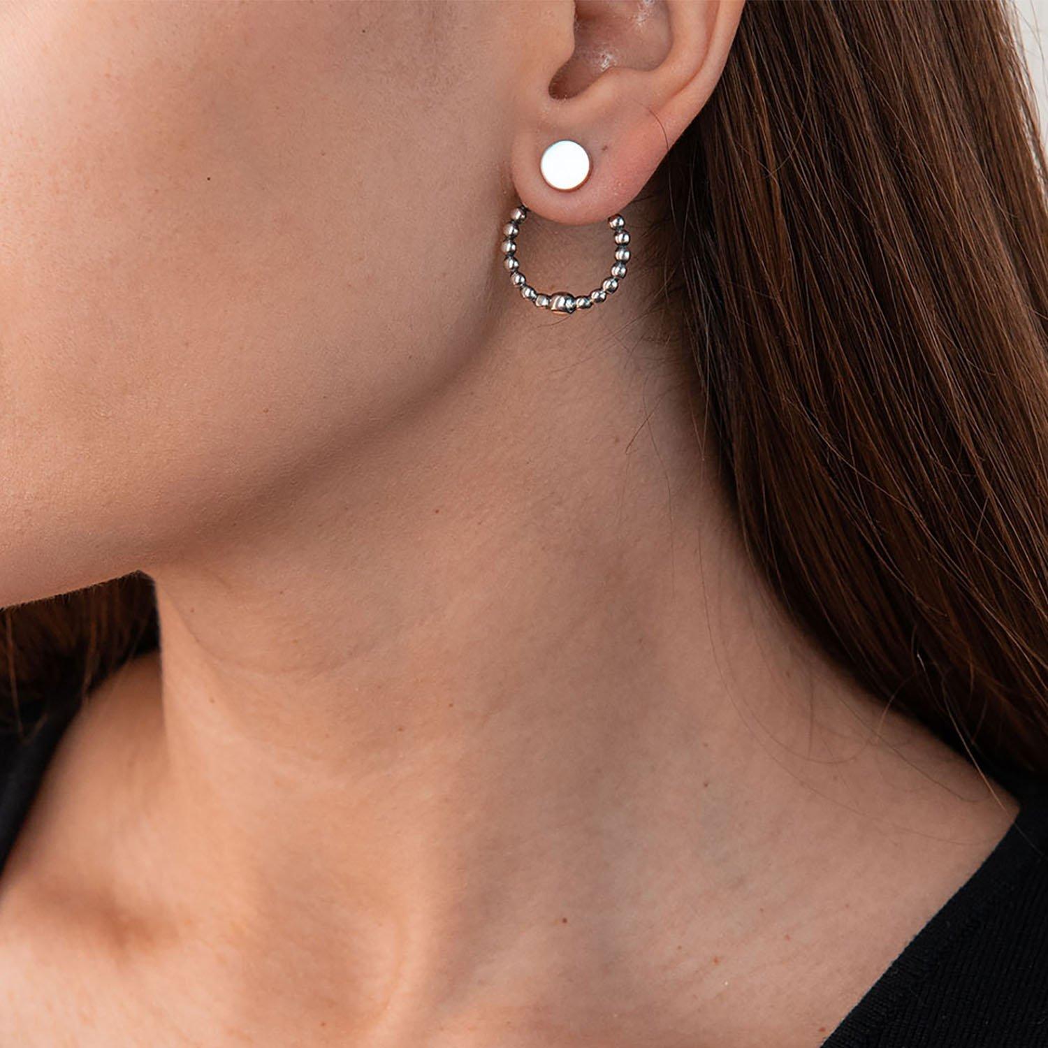 

Срібні сережки 2 в 1 срібний