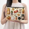 Digital Print Pouch Halloween Theme Cosmetic Bag, Durable Canvas Zipper Makeup Pouch, Storage Bag Portable for Stationery And Daily Cute Organizer