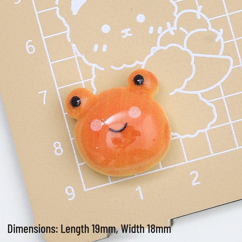 Creative Cartoon Elephant Bread Resin Accessories for DIY Ornaments, Hair Clips, and Shoe Decorations