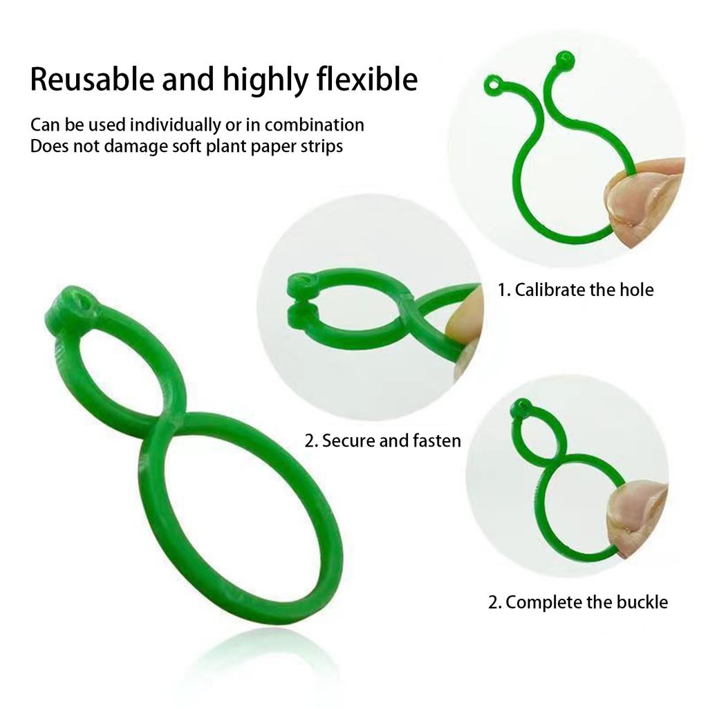 500Pcs Plant Clips For Climbing Plants Garden Clips Plant Support Clip For Tomato Gardening Clip For Support & Securing Plants