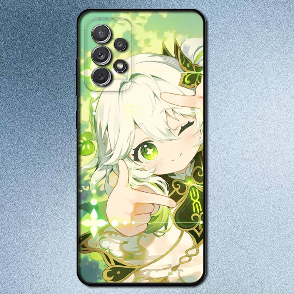 

G-Genshin Impact Nahida Phone Case For Samsung S25,S24,S21,S22,S23,S30,Ultra,S20,Plus,Fe,Lite,Note,10,9,5G Black Cover Samsung S235G