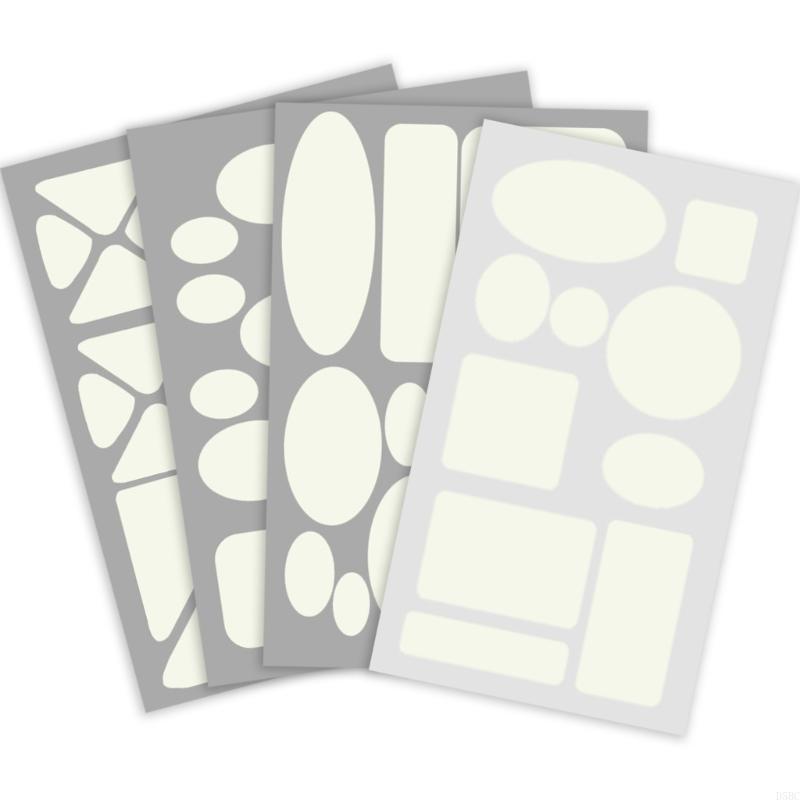 4 Pcs Down Jackets Repair Patches Waterproof Adhesive Fabric Patches for Outdoor Winter Clothing Jackets Sleep Bags