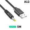 1 Pezzo Connettore Adattatore Spina AC Maschio USB a Jack DC 5.5X2.1mm 5.5X2.5mm Cavo di Alimentazione Convertitore Interfaccia Caricabatterie