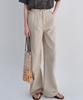 MALOUPE 9160 Linen Wide Pants (Beige)