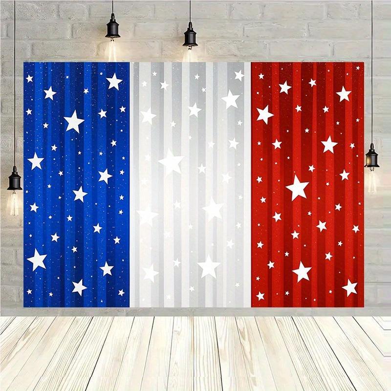 Star Spangled Banner Theme Tapestry American Retro Flag Living Room Party Decoration Independence Day Room Decoration 100X70CM