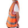 High Visibility Safety Sport Breathable Vest with Mesh Night Security Reflective Waistcoat OrangeOrange