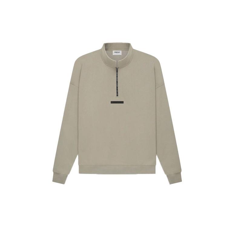 Fear of God Essentials SS21 Mockneck Half Zip 'Moss' Men's FOG-SS21-581