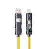 Cavo di Ricarica Rapida USB-C PD 4-in-1 in Silicone per Dispositivi Android