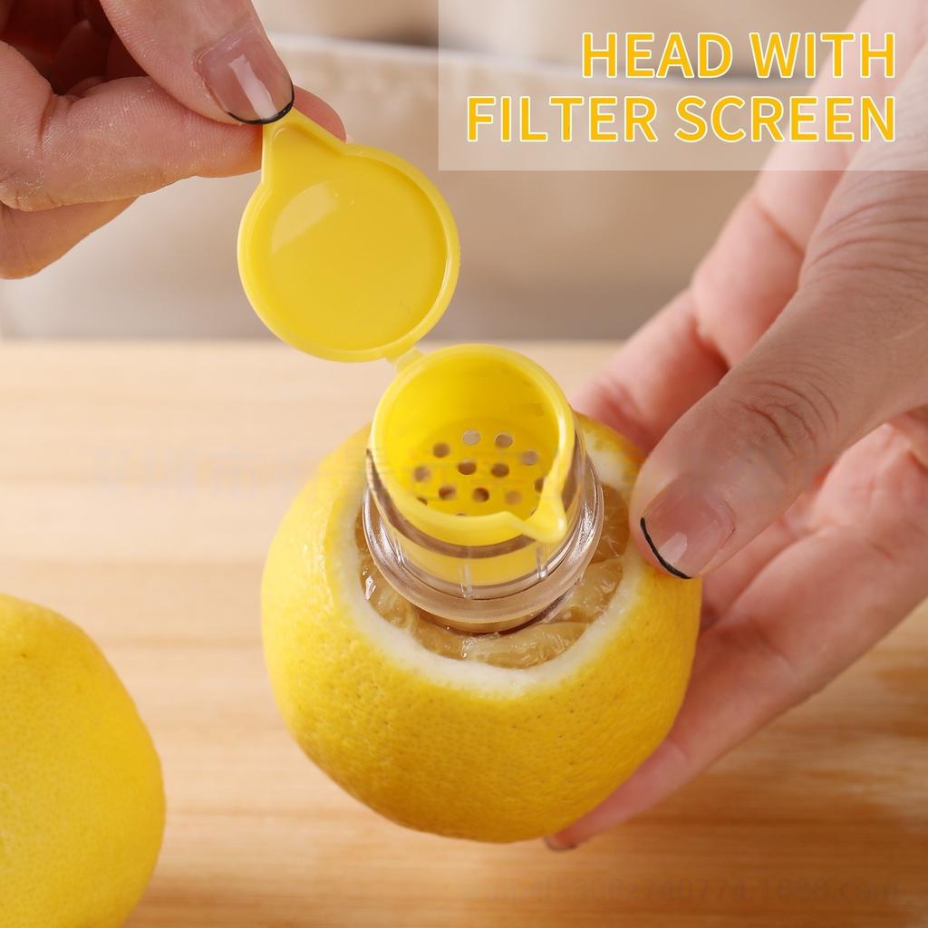 Portable Juice Extractor Lemon Squeezer Lightweight Juices Washable Manual Juices Reamer Tools Built in Filter for Lemon Orange