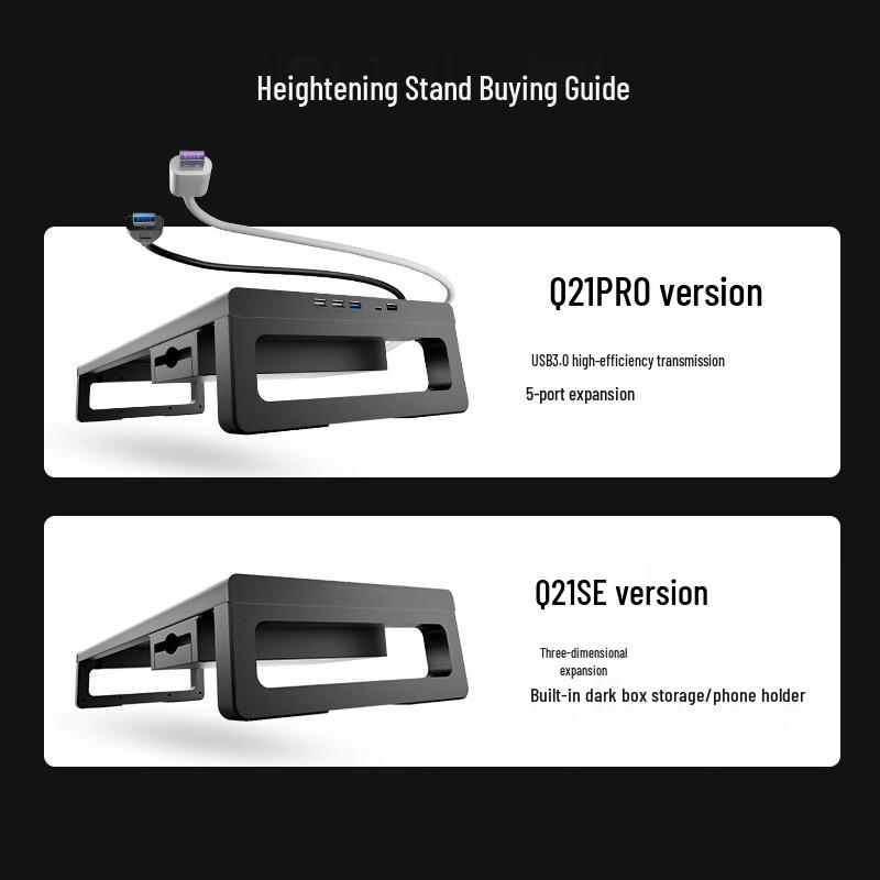 llano Multi-functional Monitor Riser & Desk Organizer