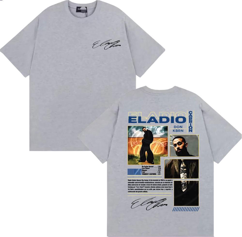 Rapper Eladio Carrion Don Kbrn Album 2026 Merch Tshirts Men Women Fashion Trend Gothic Tshirt High Quality pure Cotton Top