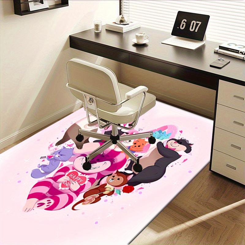 Office Rug Valentine's Day, Cats Theme 3D Printed Anti-Slip Rug-Machine Washable for Living Room