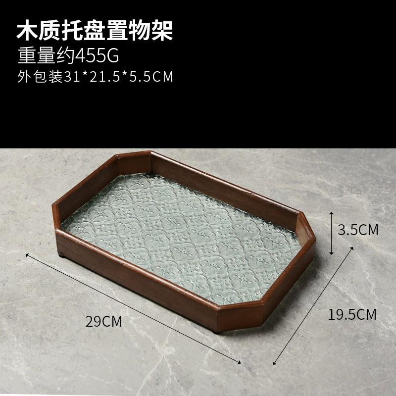 Handmade Cloisonn Enamel Art Kit Glass Tea Tray Decorative Piece Floral DIY Craft Gift Home Office