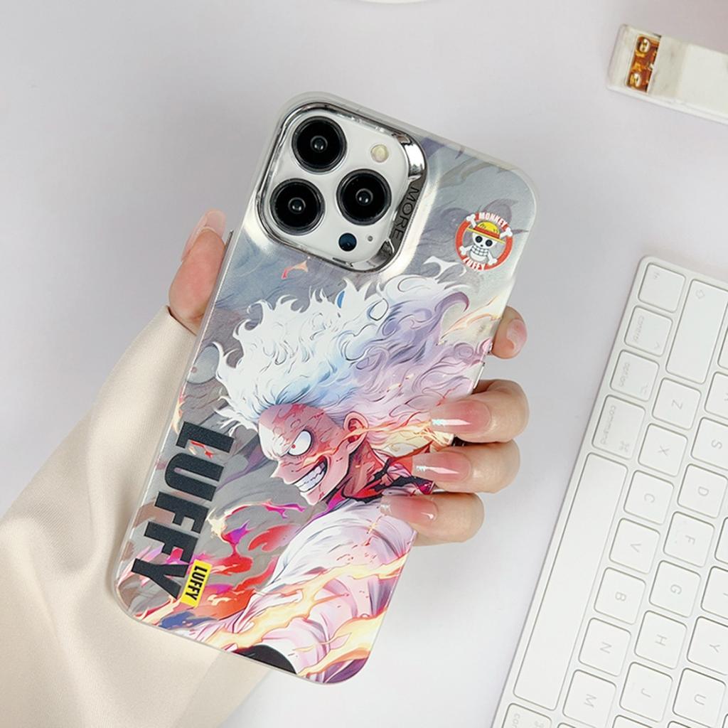 Japan Cartoon Luffy Zoro Sanji Phone Case for iPhone 11 12 13 14 15 16 17 Pro Max Plus Air X XS XR Cool boy shockproof Cover