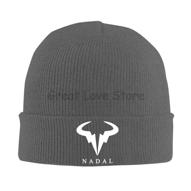 Rafael Nadal RN Rafa Nadruk Czapki Zimowe Dzianinowa Czapka Graficzne Czapki Beanie Czapka Z Daszkiem Jesień Zima Fajne Unisex Kpop Ciepła Miękka Czapka